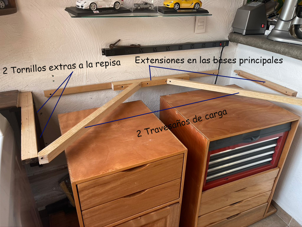 Mesa multiusos realizada con madera de tzalam